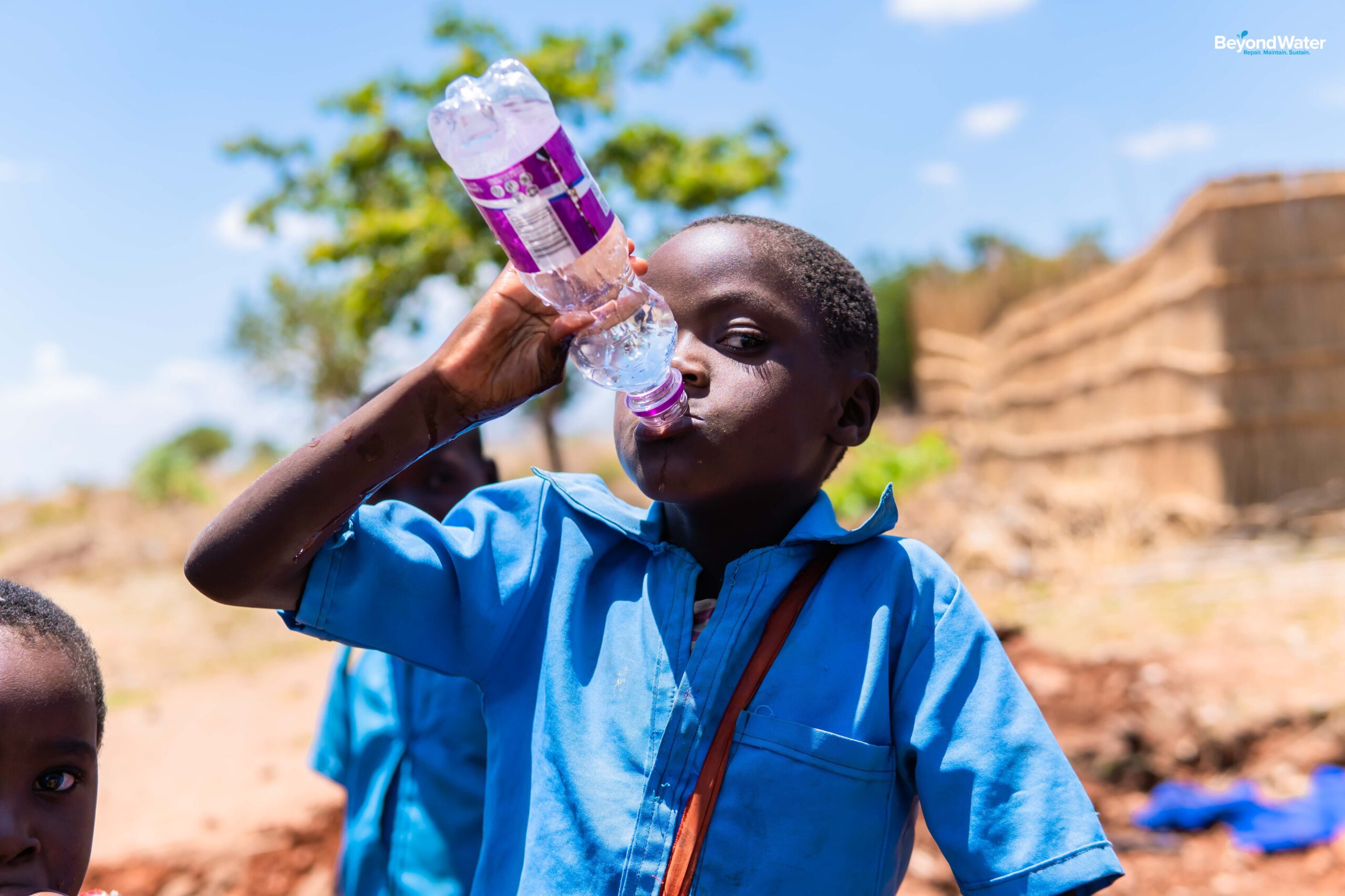 Child drinking water
